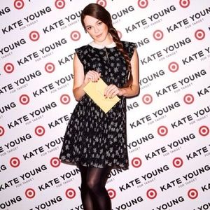Kate Young pleated Peter Pan Star print dress XS